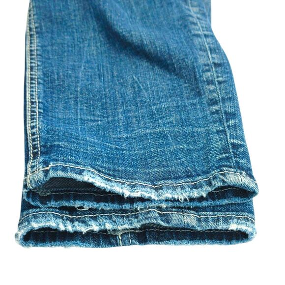 Silver Elyse Ankle Slim Womens Jeans 33x27 Floral Embroidered Back Pockets - Picture 8 of 12